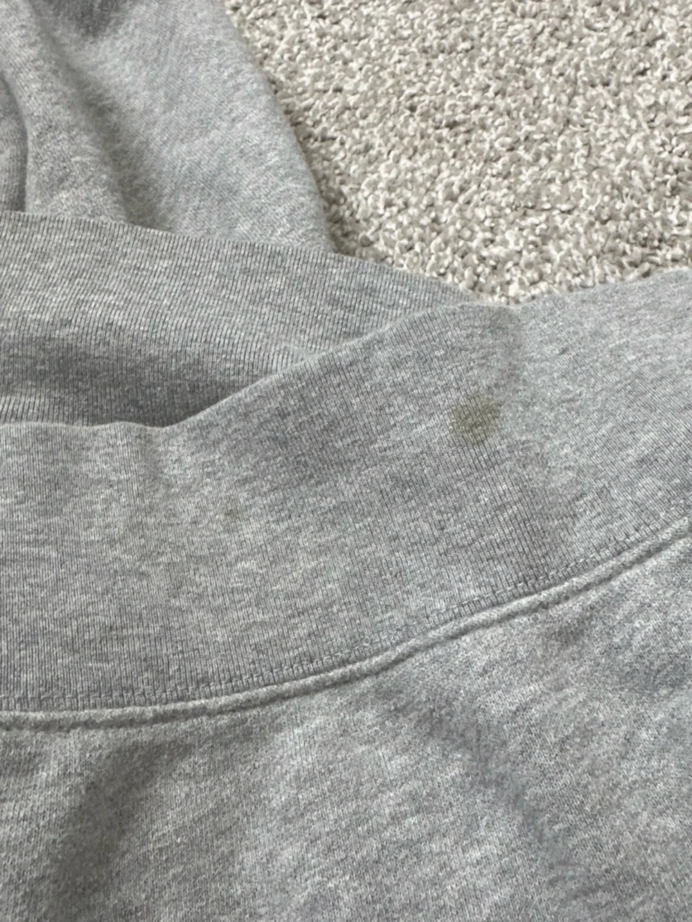 Tommy Hilfiger Light Gray Hooded Zip Sweatshirt with Navy Label